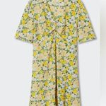 Mango New  MNG Ruched detail floral print mini dress, size small, size 4 Photo 11