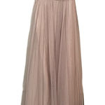 W Too Watters Blush Pink Bridesmaid One Shoulder Tulle Maxi Dress Womens 0 Photo 0