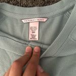 Victoria's Secret  Mint Green Waffle Knit Top Photo 2