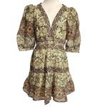 NEW Sea New York Size Medium Marlee Print Puffy Sleeve Dress Photo 1