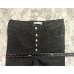 ZARA  Black High Rise Button Fly Raw Hem Jeans Size 10‎ Photo 5