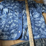 Isaac Mizrahi Live! Quilted‎ Jacket Denim Floral, Size 2XL Photo 6