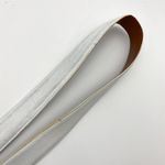 Ralph Lauren  Vintage White Leather Belt Monogram Logo Photo 6