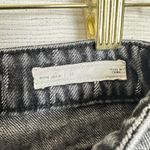 PacSun Women's Stripe Mom Jean Size 27 High Waist Crop Denim Black Fade Wash Photo 6