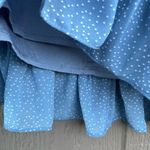 Lulus Lulu’s Womens Skirt Blue White Polka Dot Tiered Ruffle Hem Size Small Photo 7