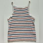 Madewell Apron Sweater Tank in Stripe -Size XL Photo 2