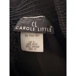 Vintage Carole Little Wide Leg Pants Size 12 Black Semi Sheer Capsule Minimalist Photo 4