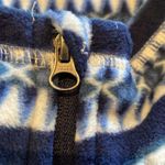 Eddie Bauer  Quarter Zip L/S Cozycore Fleece blue White Size SMALL (2023) Photo 8