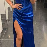 Prom shop Prom Dress Blue Size 4 Photo 0