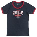 Genuine Merchandise MLB Cleveland Guardians Women's Heather Bi-Blend Ringer T-Shirt in Navy, XS Photo 1
