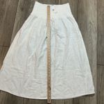 Old Navy White Smocked Waist Gauze Midi Skirt Size M Photo 4