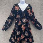 Whimsigoth Juniors Dress M Black Velvet Burnout Empire Floral Dark Romantic Boho Size undefined Photo 0