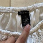 Lauren Michelle Lacy Strapless Blouse Sz Medium White Photo 1