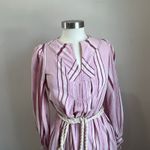 70s Vintage Young Edwardian by Arpeja Cotton Gauze Maxi Rope Belted Dress Size 5 Pink Size M Photo 8