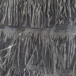 Black fringe dress with rhinestones Size L Photo 2