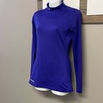 Under Armour  Women’s Purple Fitted ColdGear Mock Neck Fit and Flare Pullover-Med Photo 1