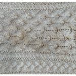 Vintage Northwear Nordstrom Wool Cable Knit Fisherman Sweater Cream Large Unisex Photo 7