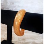 Vintage Bracelet / Bangle Wavy Glittery Orange Photo 1