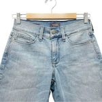 NYDJ Briella Denim Bermuda Shorts Raw Hem Medium Wash Women’s Size 0 Modest Photo 2
