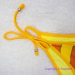 NEW Banana Moon rainbow stripes string tie up teens bikini bottom, size M Yellow Size M Photo 2