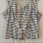 Zanella Tank Top made in Italy black‎ ivory. Size medium Black Photo 0