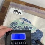 J. McLaughlin  Giselle Scarf NWT $98 Silk Blend Pinwheel‎ Patch Green Blue Neck Photo 4