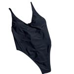 Relleciga New Black  One Piece Thong Swimsuit Large Photo 4