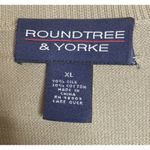 Roundtree & Yorke Roundtree Yorke Womens XL Brown Tunic Top Sweater Short Sleeve Silk Blend Career Photo 1