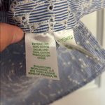 Lilly Pulitzer Blue and White Striped Eyelet Top Photo 2