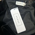 RHODE Leanna Twisted Puff Sleeve Mini Dress, Black Size L New w/Tag Retail $495 Size L Photo 4