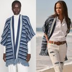 NEW Lauren Ralph Lauren Striped Cotton Fringe Photo 3