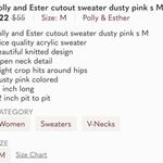 Polly & Esther Cutout Blouse Rose Photo 8