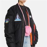 Balenciaga  Fluffy Bunny Ears Crossbody iPhone 12 Cell Phone Case Photo 3