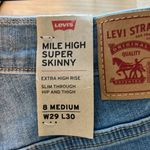 Levi's NWT  Mile High Super Skinny Distressed Raw Hem Jean, 29 Photo 10