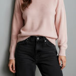 EMERSON FRY Carolyn Organic Cotton Sweater, Muted Clay Organic, Small Pink Photo 0