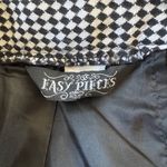 Vintage ‘90s Easy Pieces Black & White Checkered Diamond Print Knee Length Skirt Size XXS Photo 7