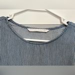 ZARA  floral embroidered Denim balloon sleeve Top Size Xs Photo 7