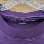 Spiritual Gangster  Create Kindness Box Crop Tank NWT Size Large Purple Photo 2