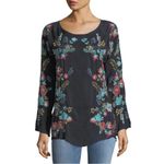 Johnny Was  kikimu georgette embroidered blouse Photo 7