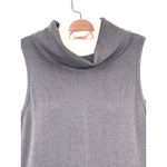 St John Santana Knit Sleeveless Cowl Neck Sweater Dress Size 6 Grayish Purple Photo 2