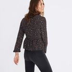Madewell  • Silk Ruffle-Hem Wrap Top in Starry Night Photo 21