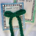 kelly green knit hair bow Photo 4