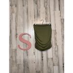 Olive Green Ruched Crop Top & Skirt Set Size Small 2 Photo 10