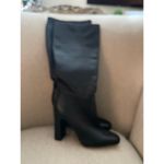 Steve Madden Classic Black Knee High Boots, S87 Photo 1