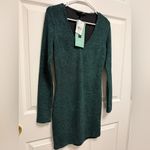 Speechless  Shimmering Dark Green Long Sleeve Dress size S‎ Photo 4