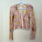 Free People  We The Free Women's Angelina Floral Print Crop Top Large Photo 1