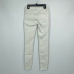 frame denim FRAME Le Skinny De Jeanne Women Mid Rise White Ripped Skinny Jeans Size 23 Photo 5