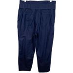 Boden St. Ives High Rise Paperbag Waist Linen Blend Trouser Pants Belt Blue 10R Size 10 Photo 2