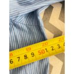 Riders by Lee M Blue Pinstripe 3/4 Sleeve Collared Shirt Size M Photo 3