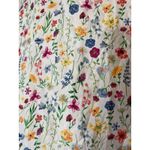 Faded Glory  white floral keyhole back lightweight blouse Photo 3